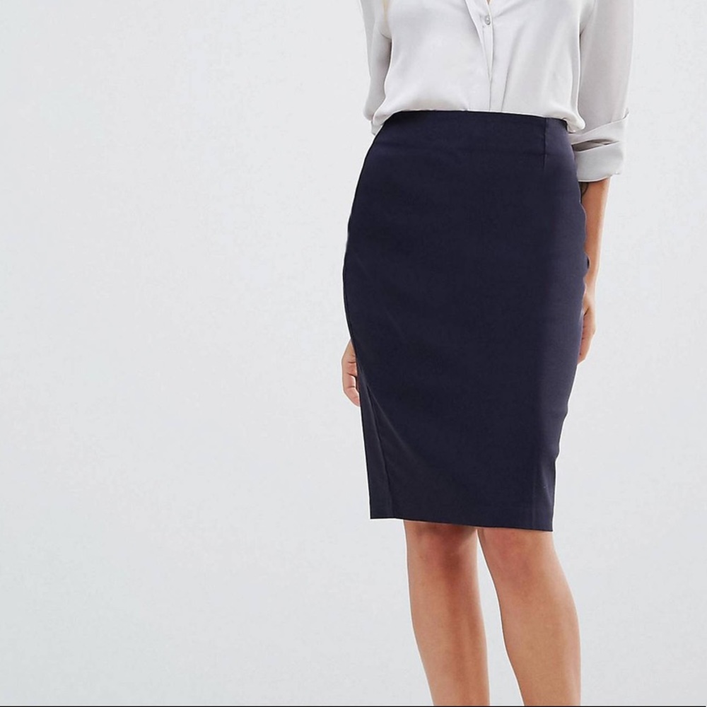 ASOS DESIGN Petite high waisted pencil skirt